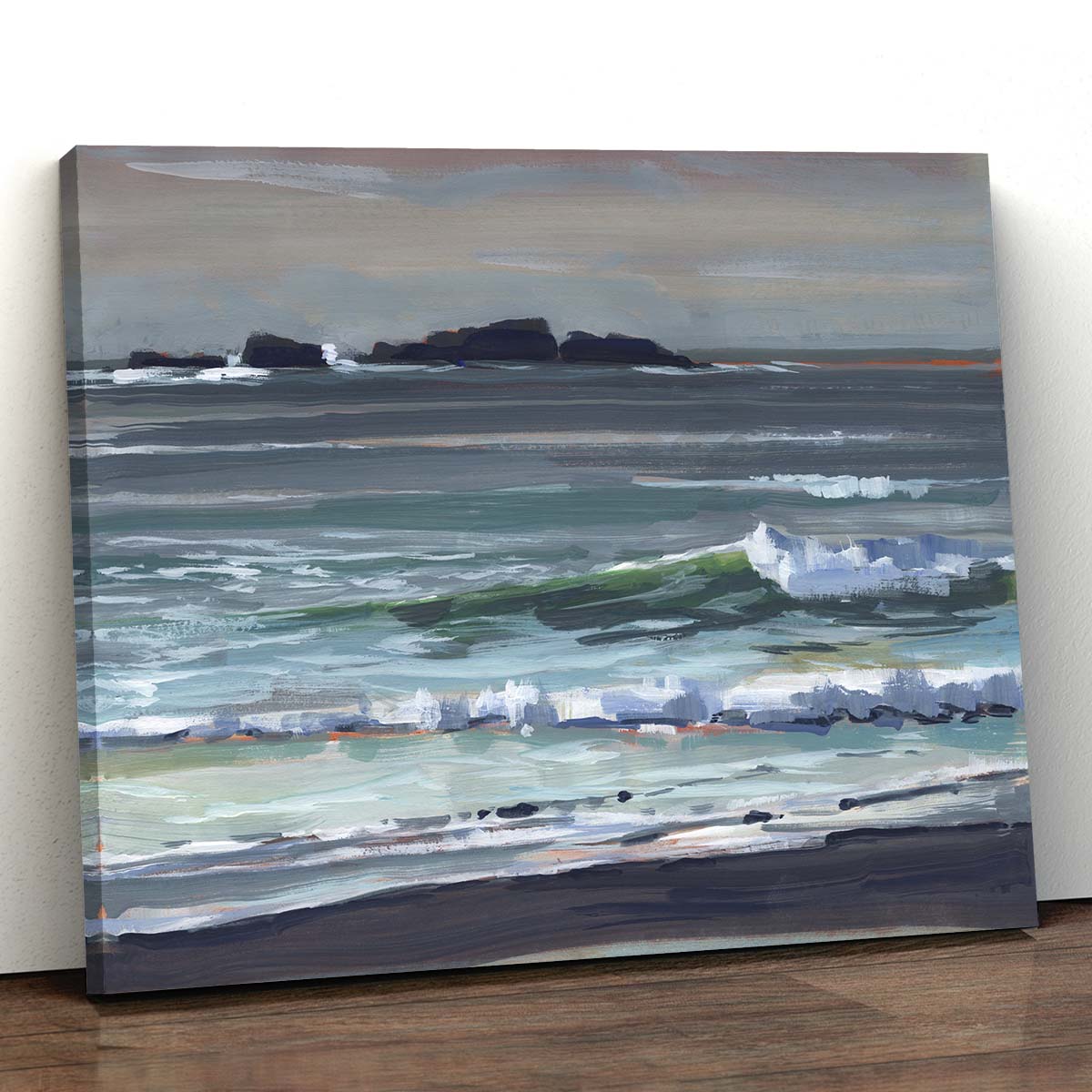 Slate Wave - Canvas Print by Khara Ledonne | Art Bloom Canvas Art