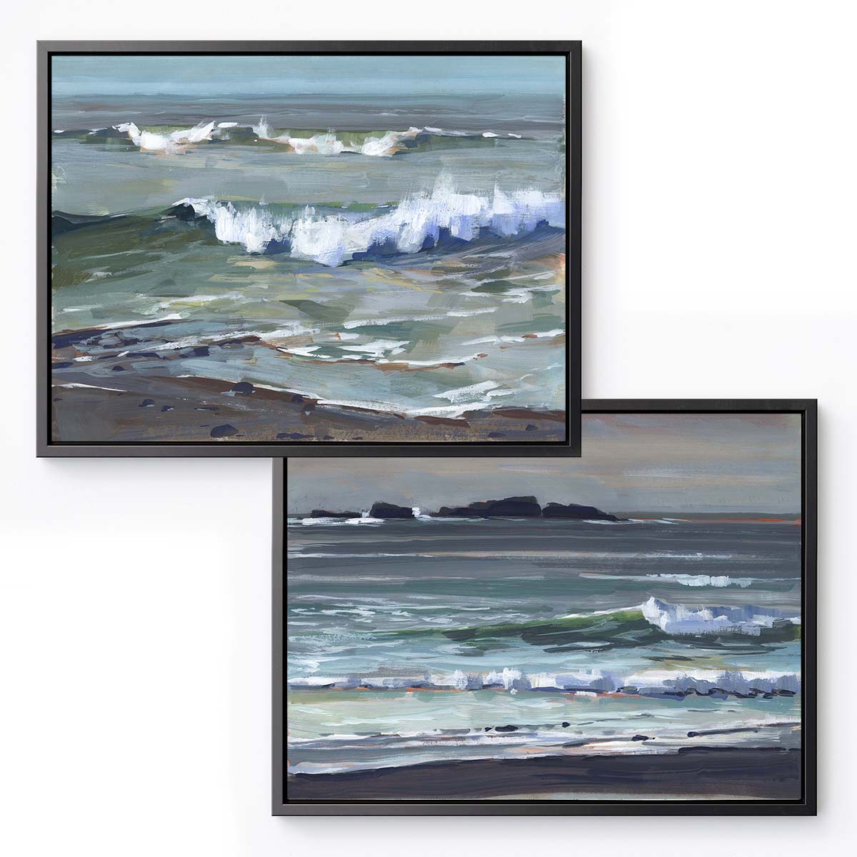 Mineral and Slate Bundle - 2-Piece Bundle by Khara Ledonne | Art Bloom Canvas Art