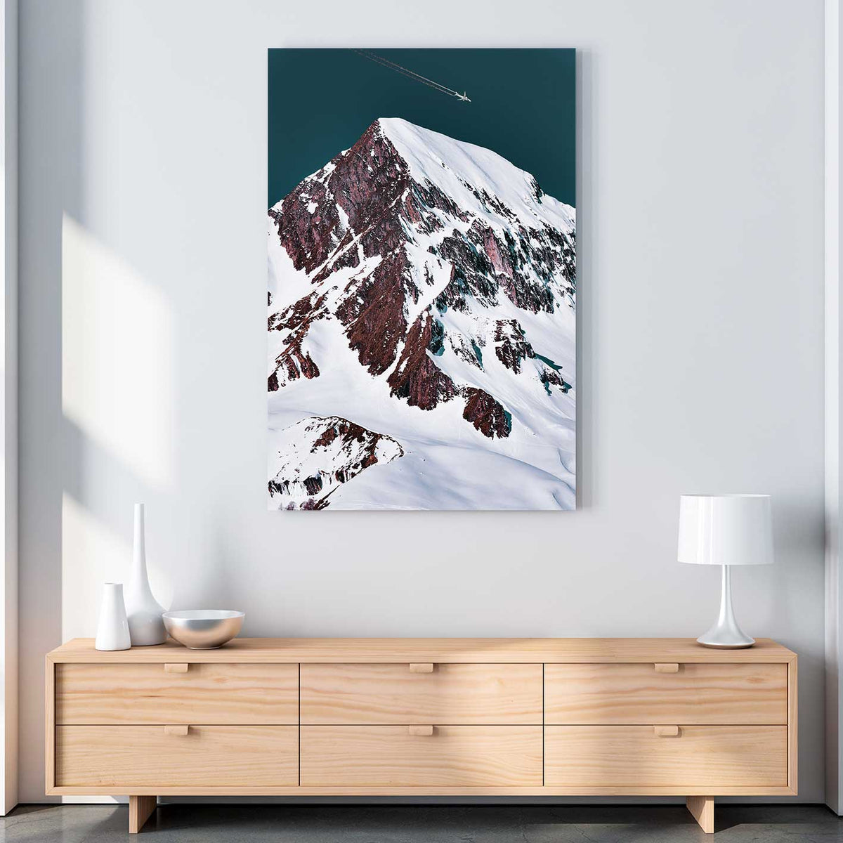 Snowy Summit Canvas Art by Eberhard Grossgasteiger | Art Bloom