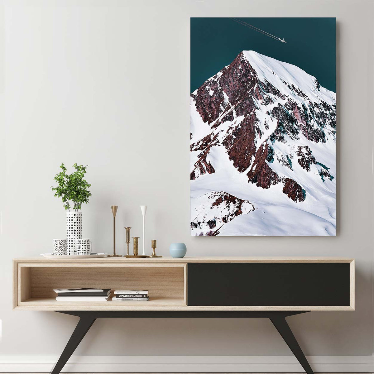 Snowy Summit Canvas Art by Eberhard Grossgasteiger | Art Bloom