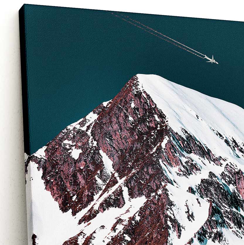 Snowy Summit Canvas Art by Eberhard Grossgasteiger | Art Bloom