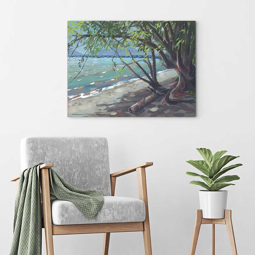 Squalicum Beach - Canvas Print by Khara Ledonne | Art Bloom Canvas Art