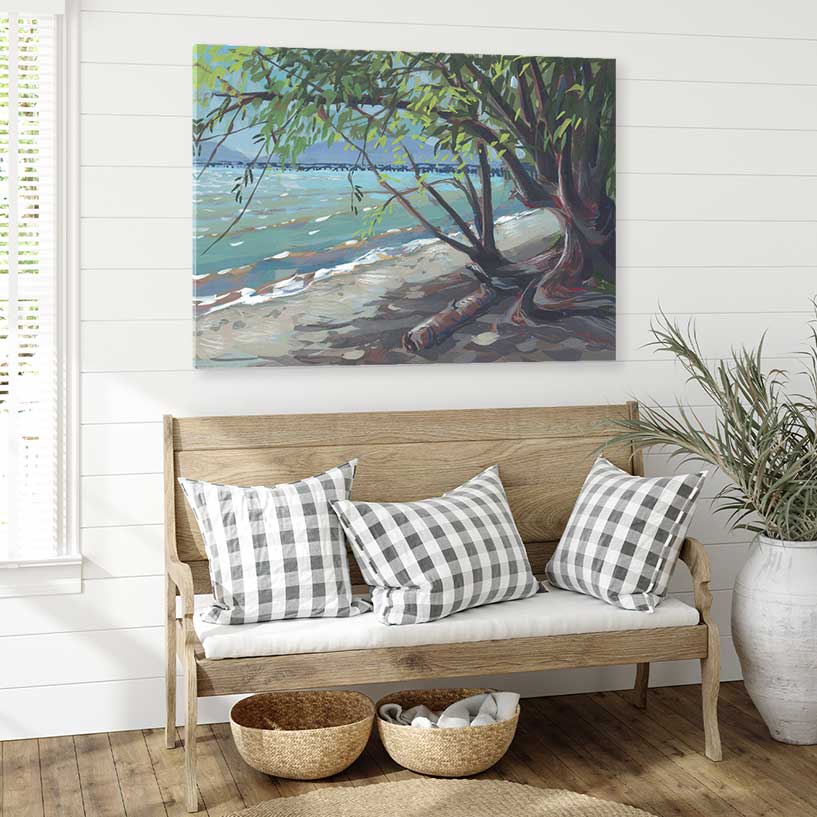 Squalicum Beach - Canvas Print by Khara Ledonne | Art Bloom Canvas Art