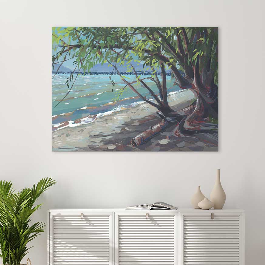 Squalicum Beach - Canvas Print by Khara Ledonne | Art Bloom Canvas Art