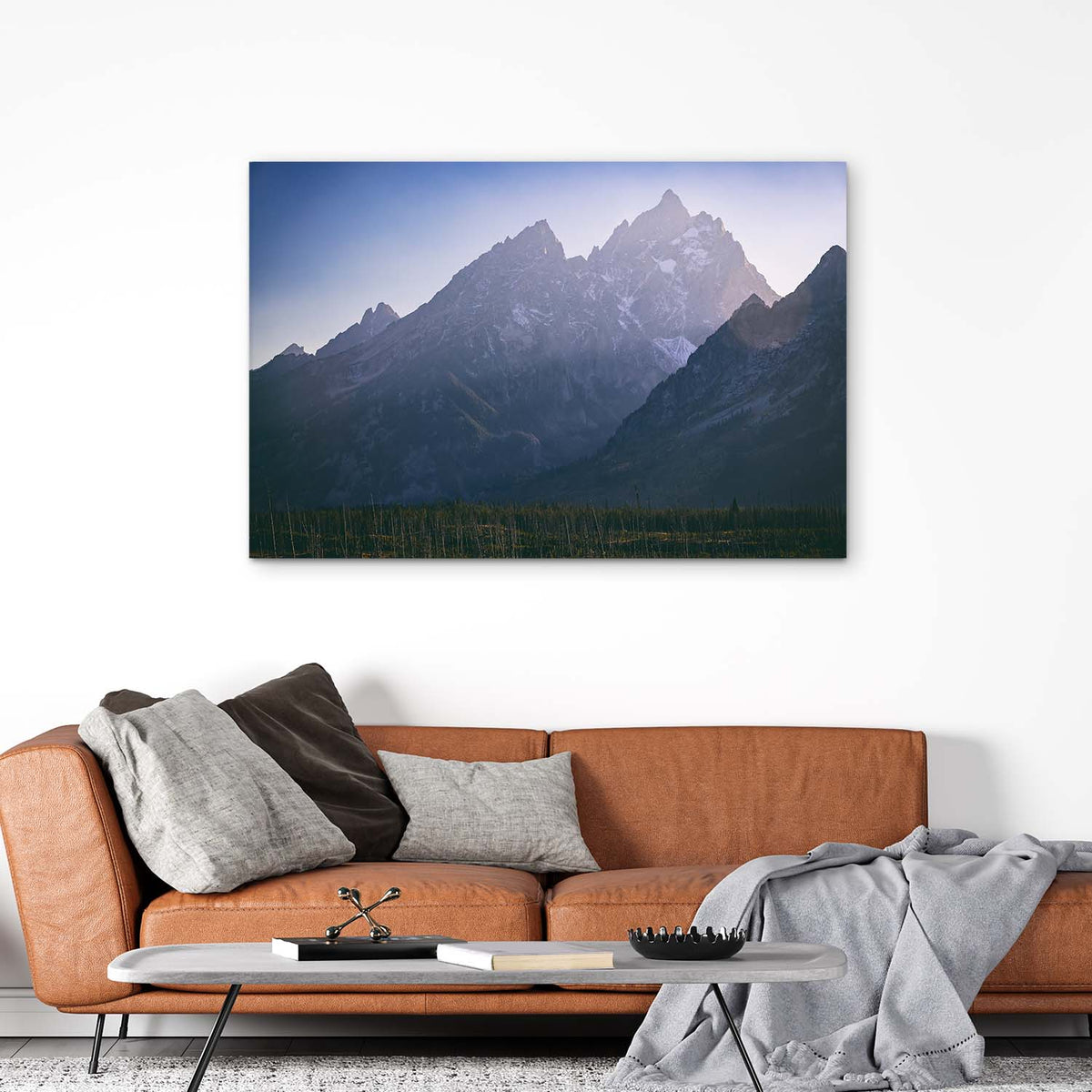 Teton Range - Canvas Print by Kyle Spradley | Art Bloom Canvas Art