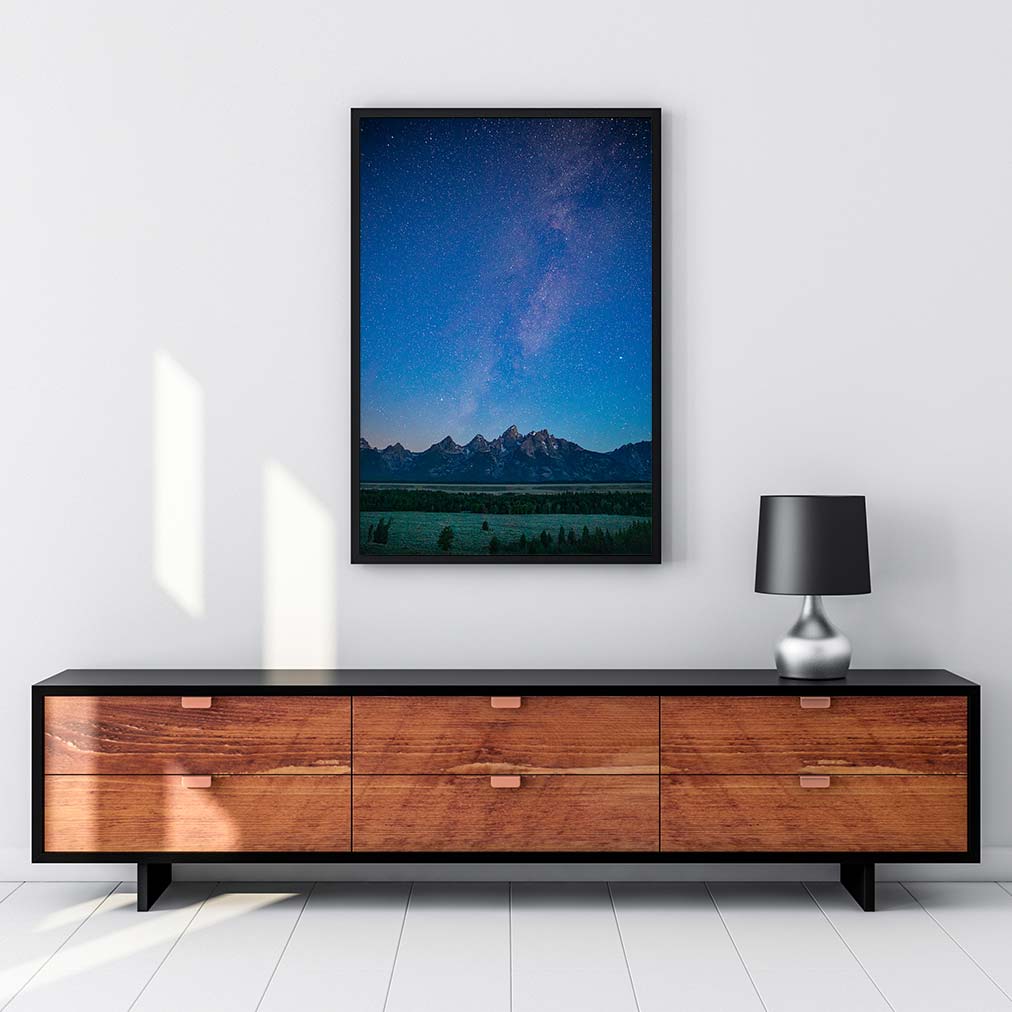 Grand Teton Lights - Canvas Print by Kyle Spradley | Art Bloom Canvas Art