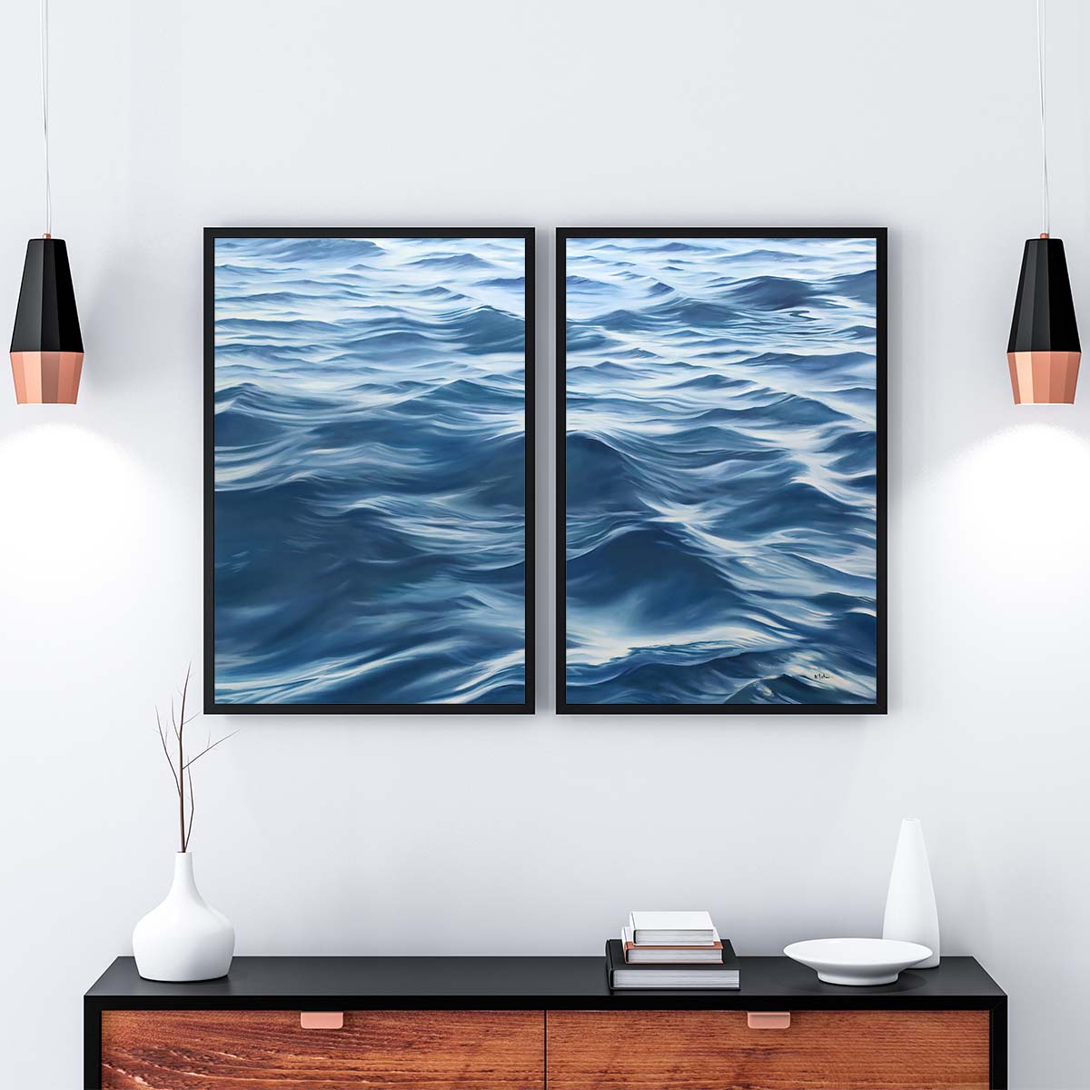 Transcendence - 2-Piece Canvas Print by Julie Kluh | Art Bloom Canvas Art