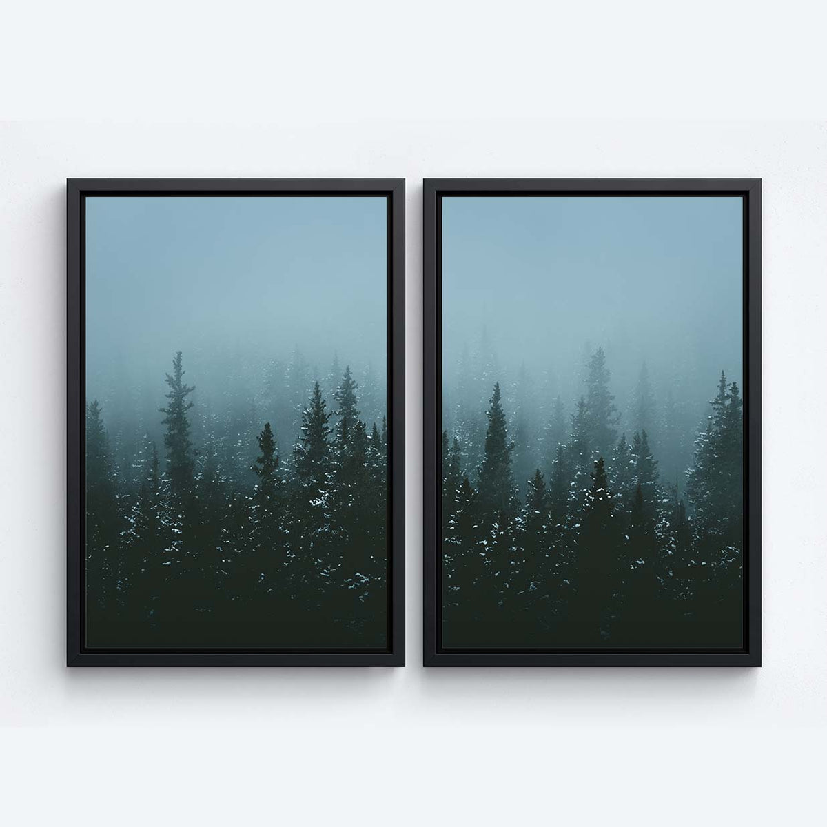 Winter Haze - 2-Piece Canvas Print by Erik Young | Art Bloom Canvas Art