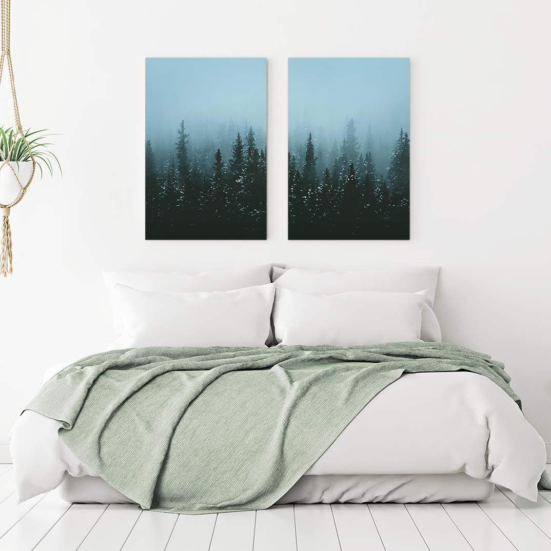 Winter Haze - 2-Piece Canvas Print by Erik Young | Art Bloom Canvas Art