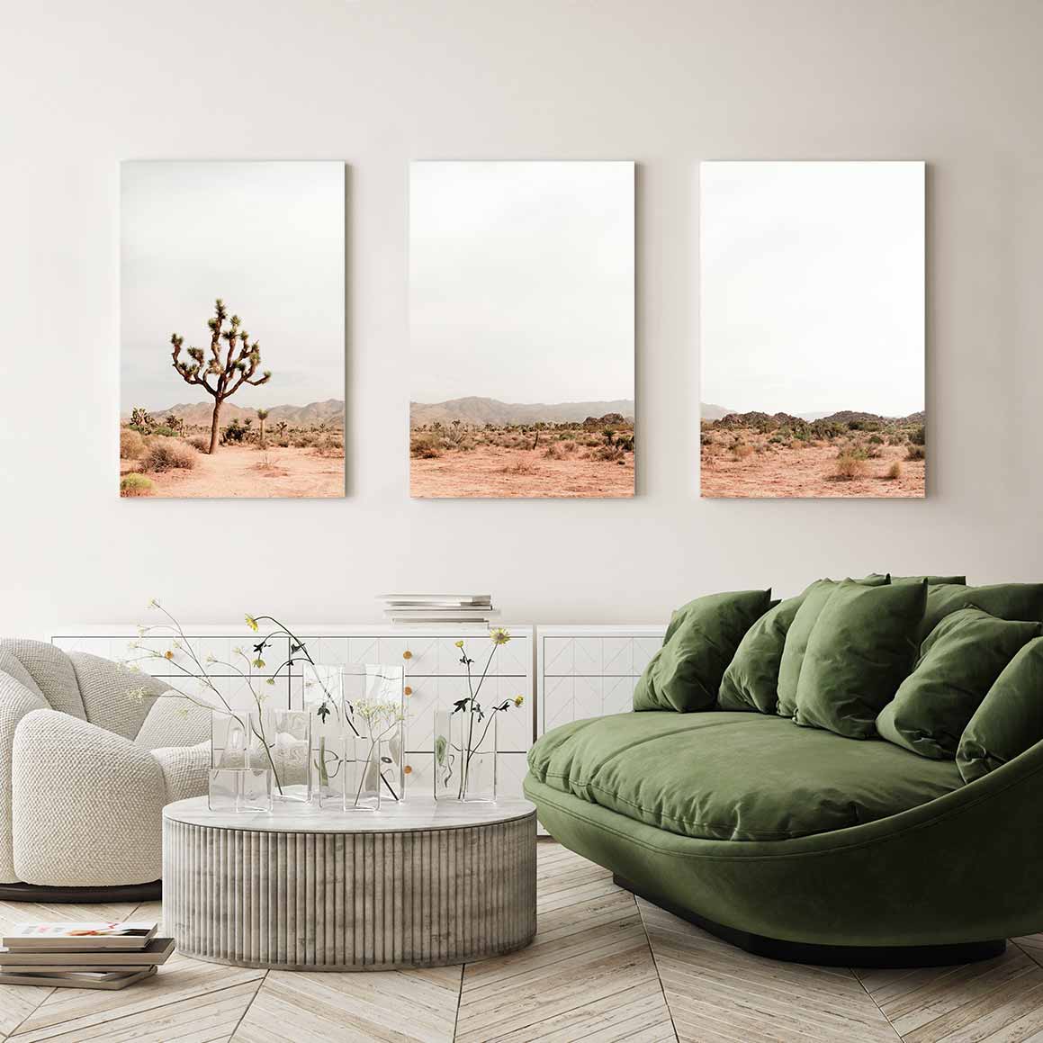 Joshua Tree - 3-Piece Canvas Print by Ysbrand Cosijn | Art Bloom Canvas Art